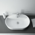 Countertop washbasin ARIA 62 | 620 x 132 x 410 | black matte