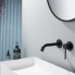 Wash basin faucets Circulo | wall concealed | black mattte