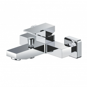 Shower and bath faucet CUBE lever mixer | chrome