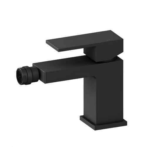 Bidet faucet CUBE | upright lever mixer | black mattte