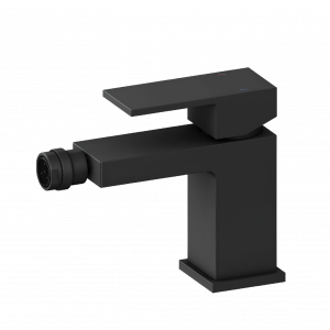 Bidet faucet CUBE | upright lever mixer | black mattte