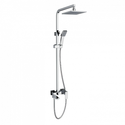 Shower and bath set CUBE | lever faucet | chrom