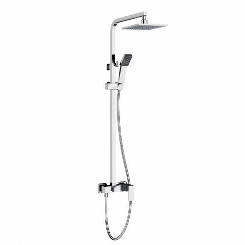 Shower set CUBE lever faucet | chrome