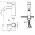 Wash basin faucets Circulo | upright faucet fixtures | low | chrome polished