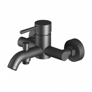 Bathtub faucet fixtures Circulo | wall-mounted | Lever | black mattte