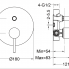 Concealed module Circulo | two-ways | Lever pressure sensitive