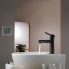 Wash basin faucets Circulo | upright faucet fixtures | low | black mattte