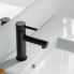 Wash basin faucets Circulo | upright faucet fixtures | low | black mattte