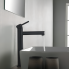 Wash basin faucets Circulo | upright faucet fixtures | high | black mattte