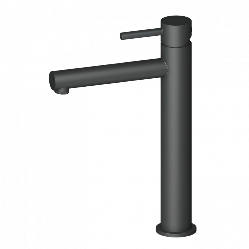 Wash basin faucets Circulo | upright faucet fixtures | high | black mattte