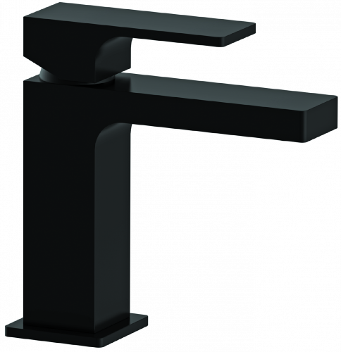 Wash basin faucets Absolute with drain cap | upright faucet fixtures | low | black mattte