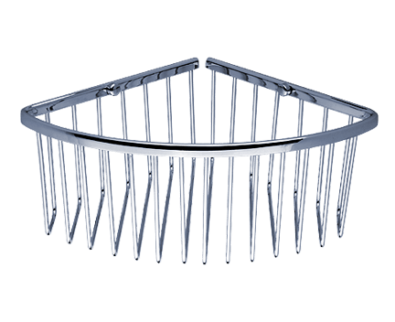 Corner wire shelf Bond 21x10 cm | chrome