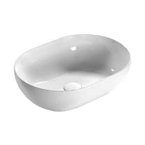 Countertop washbasin T-EDGE | 500x360x160  | White gloss