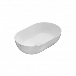 Countertop washbasin T-EDGE | 540x360x160 mm | White gloss