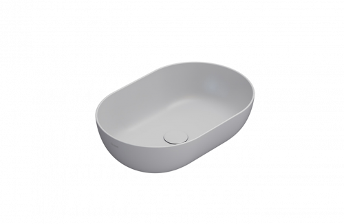 Countertop washbasin T-EDGE | 540x360x160 mm | Light grey mattte