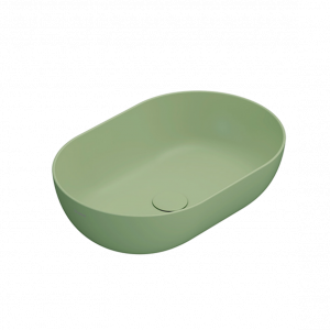 Countertop washbasin T-EDGE | 540x360x160 mm | Lime mattte