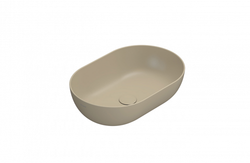 Countertop washbasin T-EDGE | 600x400x160 mm | Pearl mattte