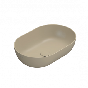 Countertop washbasin T-EDGE | 600x400x160 mm | Pearl mattte