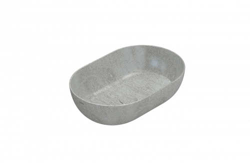 Countertop washbasin T-EDGE | 540x360x160 mm | Pruhovaná béžová mattte