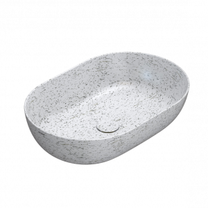 Countertop washbasin T-EDGE | 600x400x160 mm | Ledová drť mattte