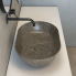 Countertop washbasin T-EDGE | 540x360x160 mm | Peperino Grigio mattte