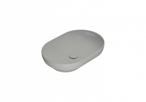 Washbasin T-EDGE | 600x410x140 mm | Light grey mattte