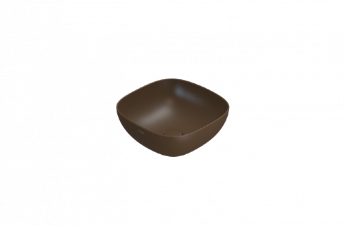 Washbasin T-EDGE | 380 x 380 x 160 | Chestnut mattte