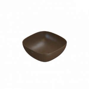 Washbasin T-EDGE | 380 x 380 x 160 | Chestnut mattte