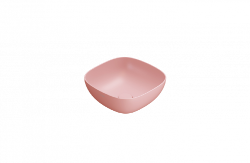 Washbasin T-EDGE | 380 x 380 x 160 | Pink mattte