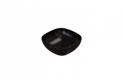 Washbasin T-EDGE | 380 x 380 x 160 | Portoro Nero mattte