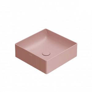 Washbasin T-EDGE | 420x420x140 | Pink mattte