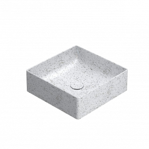 Washbasin T-EDGE | 420x420x140 | Crushed ice mattte