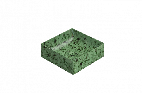 Washbasin T-EDGE | 420x420x140 | Green grit mattte