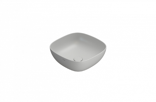 Washbasin T-EDGE | 420 x 420 x 160 | Light grey mattte