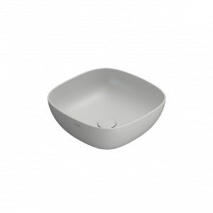 Washbasin T-EDGE | 420 x 420 x 160 | Light grey mattte