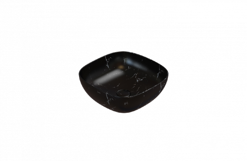 Washbasin T-EDGE | 420 x 420 x 160 | Portoro Nero mattte