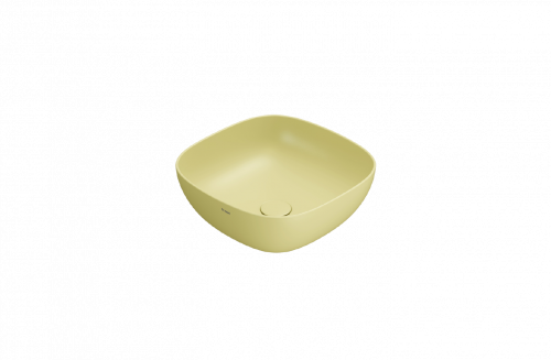 Washbasin T-EDGE | 420 x 420 x 160 | Mustard yellow mattte