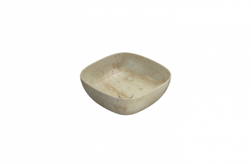 Washbasin T-EDGE | 420 x 420 x 160 | Travertine mattte