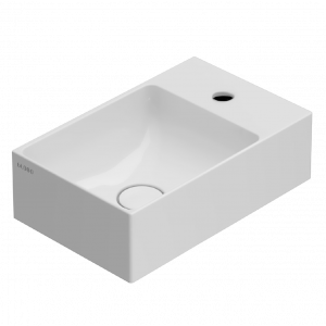 Washbasin T-EDGE | 400x250x120 mm | White gloss