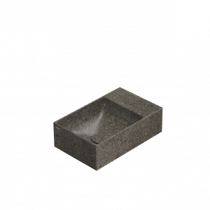 Washbasin T-EDGE | 400x250x120 mm | Peperino Grigio mattte