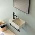 KOPIE - Washbasin T-EDGE | 400x250x120 | White gloss