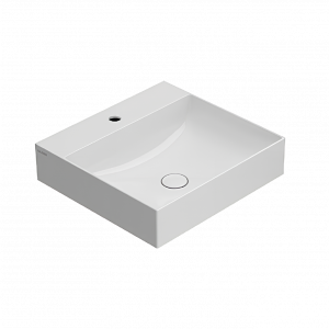 Washbasin T-EDGE | 500x470x120 | without battery hole | White gloss