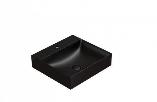 Washbasin T-EDGE | 500x470x120 | without battery hole | Black mattte