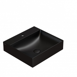 Washbasin T-EDGE | 500x470x120 | without battery hole | Black mattte