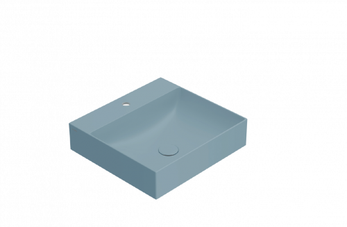 Washbasin T-EDGE | 500x470x120 | without battery hole | Blue mattte