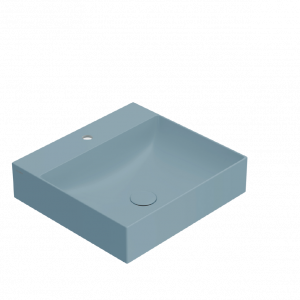 Washbasin T-EDGE | 500x470x120 | without battery hole | Blue mattte