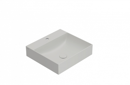 Washbasin T-EDGE | 500x470x120 | without battery hole | Light grey mattte