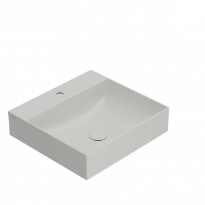 Washbasin T-EDGE | 500x470x120 | without battery hole | Light grey mattte