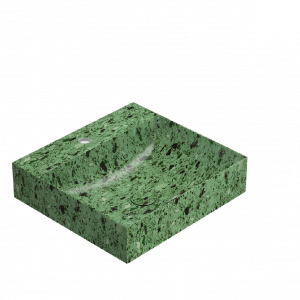 Washbasin T-EDGE | 500x470x120 | without battery hole | Green grit mattte