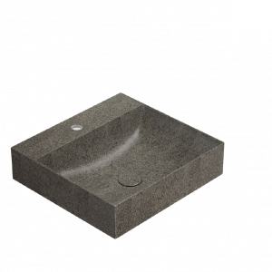 Washbasin T-EDGE | 500x470x120 | without battery hole | Pepperoni Grigio mattte